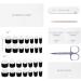 DANNI & TONI Monochrome Gel Nail Wraps - 28 Salon-Quality Stickers for French Manicure - Self-Adhesive & Semi Cured - Buy Online on GoSupps.com