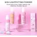 DAGEDA 3 Colors Body Glitter Highlighter Stick & Powder Set - Shimmering Fairy Makeup for Face, Hair & Body in White, Pink, and Brown - Buy Online on GoSupps.com