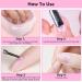 Nail Soaking Bowl Set with Cuticle Remover and Stainless Steel Peeler - 2PC Gel Polish Remover Kit for Manicure and Nail Art - Buy Online on GoSupps.com