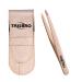 Slant Tip Tweezer - Professional Eyebrow Stainless Steel Tweezers - Splinter Tweezer for Facial Hair Removal - Best Precision Slant Tweezer for Ingrown Hairs (Rose Gold)