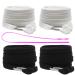 YZSFIRM 4 Pcs Flat Drawstring 51"Replacement Hoodie Sweatpants Drawstrings with Easy Threader Tool 01 Black and White
