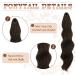 Shop 50 cm Fine Ponytail Extensions Clamp - Wavy Brown Hair Braids for Medium-Chested Horses - Clip-In Long Hair Extensions for Women - Buy Online on GoSupps.com