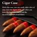 Cigar Boxs Humidors Delicate Compact and Portable Cigars Case Ceinterior Cigar Box Leather Exterior Cigar Humidor with Cigar Cutter Portable - Buy Online on GoSupps.com