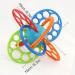 Moumouten Flexible Baby Teething Toy - Food Grade Silicone Teething Ring Rattle Teether for Grasping and Soothing Sensory Play - Buy Online on GoSupps.com