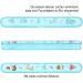 Com-Four Kids 4-Part Travel Set - Toothbrush Mug Case Comb & Zip Pocket - Indian Motif Hygiene Bag (Blue) - Buy Online on GoSupps.com