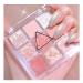 9 Colors Eye Shadow Palette - Matt & Shimmering Glitter - Waterproof & Pigmented Makeup for Natural Looks & Festivals - Pink - Buy Online on GoSupps.com