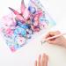 Butterfly Flower 3D Pop Up Card - Handmade Birthday Card | Fragrant Greeting Cards for Mother Wife Daughter Women | Pink-Purple Makeup Brush Gift - Buy Online on GoSupps.com