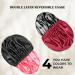 NIXISWAG Silk Bonnet Sleep Cap Set - Curly Hair Silk Hair Wrap for Women - Red & Black Satin Bonnet Duo - Buy Online on GoSupps.com