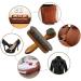 Shoe Brush 2 Wooden Boot Brush Polish Brushes Kit Shoe Shine Brush Cleaning Brushes Horsehair Brush for Leather Shoe Cleaning Buffing Polishing - Buy Online on GoSupps.com