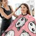 Shop Smiling Cats & Hearts Hair Cutting Cape - Professional Salon Apron for Hairdressers | International Shipping Available - Buy Online on GoSupps.com