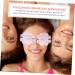Anneomas Edgeless Rimless Sunglasses | Cloud-Shaped Disco Glasses for Prom & Parties | Stylish Purple Star Glasses - International Shipping Available - Buy Online on GoSupps.com