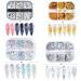 4 Boxes DIY Chunky Sparkly Slices Holographic Nail Sequins Summer Star Moon Glitter Flakes