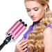 Hair Curling Iron Curling Wands Hair Curler Tourmaline Ceramic Hair Crimper Long Hair 3 Barrel Waver Instant Heat Hot Curler Deep Waver for Home/Travel/Salon Curlers with Temperature Control - Buy Online on GoSupps.com