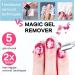 Gel Nail Polish Remover Magic Gel Polish Remover Soak-Off Gel Polish-Quickly & Easily Remove Nail Polish in3-5 Mins-Don't Hurt Your Nails Professional Non-Irritating Nail Polish Remover(with 1 Cuticle Pusher and Nail Scraper) 3 Piece Set - Buy Online on GoSupps.com