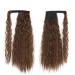 Ponytail Extensions 22/32 inch Synthetic Natural Hairpiece Headwear Hair Brown Grey Long Curly Ponytail Wrap Around Ponytail Clip in Hair Extensions for Women(Color:8 Size:22inches) 22inches 8