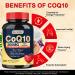 CoQ10 200mg Enhanced Absorption with Vitamin E PQQ & Black Pepper | Heart & Energy Support Supplement | 120 Servings - Buy Online on GoSupps.com