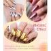 Ledsuuei Chrome Nail Powder - Upgrade Mirror Effect | Rose Gold Metallic Pigment for DIY Nail Art | Aurora Ice Shimmer Chrome Powder - Buy Online on GoSupps.com