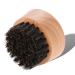 Bart Pinsel Men Mini mustache kamm Boar bristles natural wooden handle grooming styling kit for beard oil & balm helps softening and care itchy beard (beech)