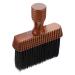 minkissy Hair Brush Neck Duster Brush Hair Cutting Brush Neck Brush Barber Brush Hair Duster Brush Face Duster Brush Barber Shaving Brush Broken Hair Remove Comb Razor Wood Travel Modeling 14X11cm black