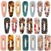 Fashion Hair Clips Set 20 PCS Acrylic Resin Hair Barrettes Hair Clips Hair Accessories Hairpins for Women Girls and Ladies Headwear Styling Tools