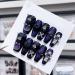 Removable and wearable nail art French Almond Ombre Handmade Press On Nails Long Acrylic False Nail Tips InNail (Color : 29130 Size : S)