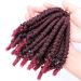 6-inch spring crochet hair pre-ED-BOB bomb fluffy synthetic pre-loop passion-hand crochet braids 20 strands TBUG 6inches 9PCs/Lot 6inches 9PCs/Lot TBUG