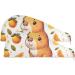 Funny Baby Capybaras Hair Towel 2 Pack | Super Absorbent Quick Dry Turbans for Women & Girls - Buy Online on GoSupps.com