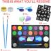 Face Paint Kit for Kids Large Water Based Paints 16 Large Water Based Paints 24 Stencils 2 Glitters Halloween Makeup Kit Face Paint Palette Face Paints Safe for Sensitive Skin (16 color) - Buy Online on GoSupps.com