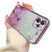 Tivenfezk nadoli glitter diamond case for xiaomi redmi 12 sparkle flower butterfly cell phone cover soft slope cover frame shiny silicone rhineau etui protective cover xiaomi redmi 12 purple