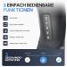 Heroic Massage Device - 4D Shiatsu Neck & Shoulder Massager with Heat | Deep Tissue Relief for Back Legs & Feet - Black & Gray - Buy Online on GoSupps.com