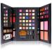 SHANY Luxe Book Makeup Set - All In One Travel Cosmetics Kit with 30 Eyeshadows 15 Lip Colors 5 Brushes 4 Pressed Blushes 3 Brow Colors and Mirror LUXEBOOK