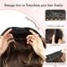 Invisible Wire Hair Extensions Clip in | Natural Wavy Synthetic Hair | Adjustable Size | Secure Clips | Long Curly Hair Pieces for Women | 20inch Ombre Dirty Blonde with Dark Root - Buy Online on GoSupps.com