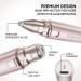 Facial Hair Remover & Eyebrow Trimmer - Portable Rechargeable 2-in-1 Electric Shaver for Women | Painless Hair Removal Device with Light (Gradient Pink - Buy Online on GoSupps.com