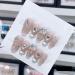 Handmade Long and Short Nail Patches for Artificial Nail Enhancement(Color:19588 Size:XS)
