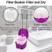 Denture Brush Kit - 2 Cases 2 Brushes & Portable Storage | Ideal for Travel - Pink & Purple - Buy Online on GoSupps.com