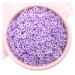 NIANTU108 50g 5mm Polymer Hollow Circle Slice Hot Clay Sprinkles for Crafts Making DIY Confetti Slime Filling Accessories Nail Art Gift (Color : Light Purple)