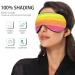Haskirky Light Blocking Eye Mask for Deep Sleep - Breathable and Adjustable for Travel, Yoga, and Meditation - Men and Women - Striped Watercolor Design - Buy Online on GoSupps.com