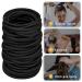 Buy Xcozu Black Hair Ties for Girls - 30 Elastic No-Metal Bands for Thin & Thick Hair - Durable Ponytail Holders - Buy Online on GoSupps.com