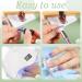17 in 1 Nail Sponges & Double-Head Ombre Brush Set for Gel Nails - Purple | 16 Replacement Heads - Buy Online on GoSupps.com