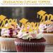 BESTonZON 10 Pack 2024 Graduation Cupcake Toppers Glitter Graduation Cupcake Picks 2024 Grad Cap Graduation Theme Party Cupcake Decorations - Buy Online on GoSupps.com