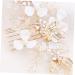 Housoutil Rhinestone Hair Comb Pearl Hair Comb Flower Hair Combs for Women Decorative Rhinestone Gold Hair Comb Floral Hair Comb Vintage Hair Comb Tiara Korean Bride Hair Accessories - Buy Online on GoSupps.com