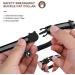Reflective Cat Collar with Apple Airtag Holder and Bell | Waterproof & Safety Buckle | 3/8 Width | Black - Buy Online on GoSupps.com