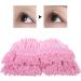 Mascara Brush Disposable Eyelashes Brush Hygienic Fiber Brush Head for Women Female(Pink) - Buy Online on GoSupps.com