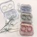 Howinn Travel Contact Lens Covers - Cute & Leakage-Proof Mini Storage Set with Tweezers | Portable Contact Lens ETUI in Pink Green Blue & Violet - Ideal for Office & Daily Use - Buy Online on GoSupps.com