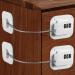 Yosemy child lock Cabinet lock Refrigerator lock with digital password without drilling 2 piece of refrigerator lock for drawers cupboards fridge drawer (white) white 2
