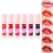 Topcent 6 Colors Lip Stain Set  Longwear Lip Tint  Plumping Liquid Lipstick  High Pigment Moisturizing Lip Gloss for Full and Sexy Lip Look  Watery Finish  Vivid Color  0.74 fl oz SET B