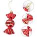 Alipis 8pcs Candy Pendant Red Glitter Ornaments Xmas Hanging Pendant with Rope Christmas Tree Child Plastic - Buy Online on GoSupps.com