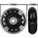 LED Inline Wheels 82a Roller Blade Ripstik Light Up 76mm - 8 Pack - Buy Online on GoSupps.com
