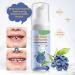 Kids Foam Toothpaste & U-Shape Toothbrush Set - Blueberry Flavor | Fluoride Free, Whitening Formula for Toddler's Oral Care - Buy Online on GoSupps.com