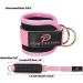 Powerfeng Ankle Strap Cable Machine - Pink Pair for Gym Glute Kickback & Leg Workout - Buy Online on GoSupps.com